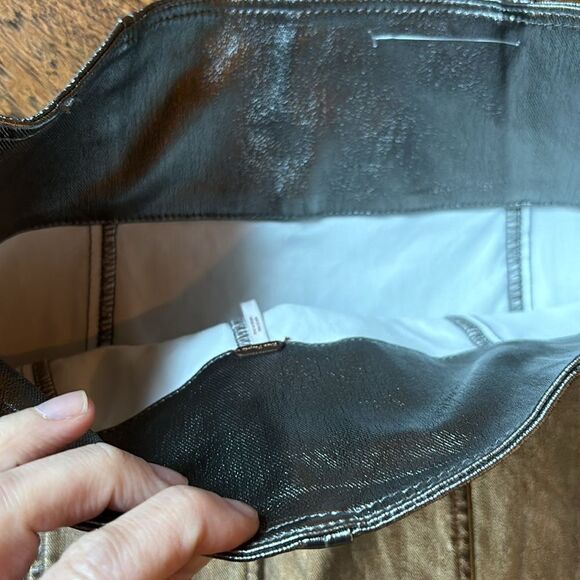 Free People Silver metallic skirt size 10 - Picture 7 of 16